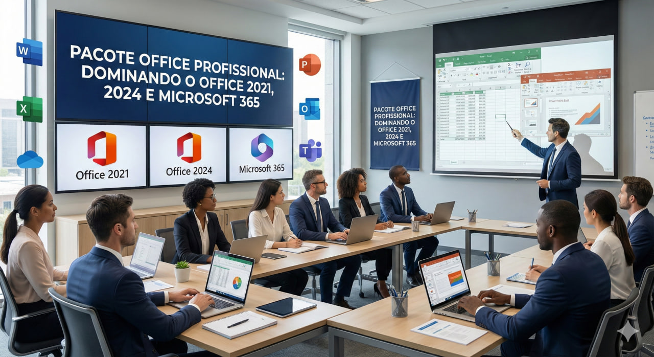 Pacote Office Profissional: Dominando o Office 2021, 2024 e Microsoft 365